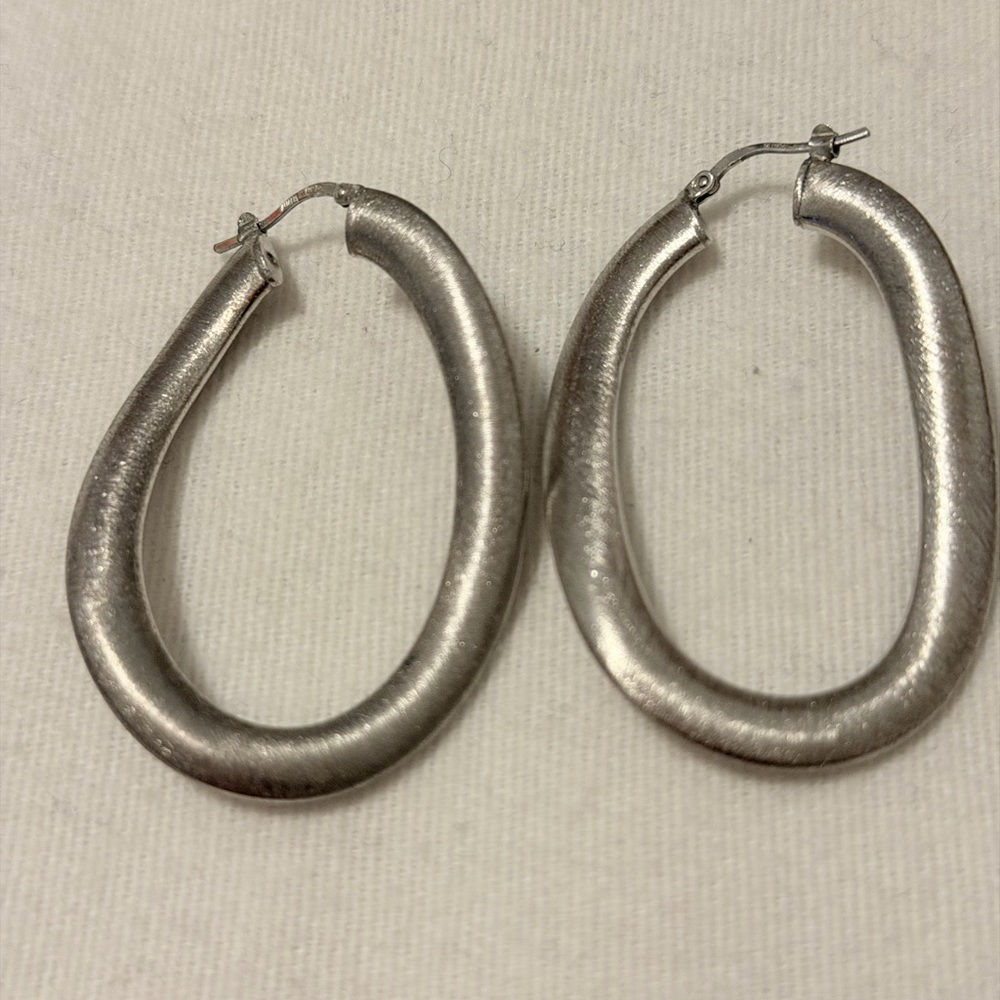Elegant Silver Hoop Earrings